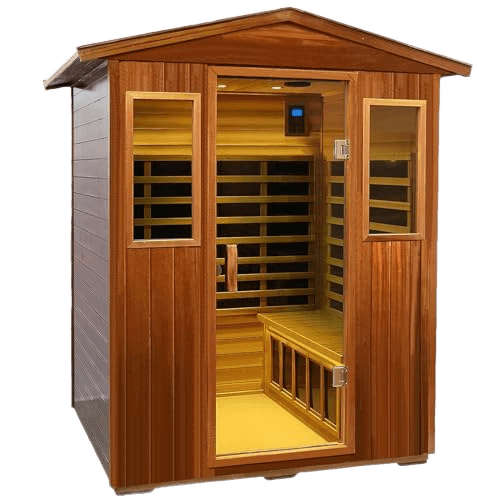 Kanlanth Outdoor Sauna 4 Person Low EMF Far Infrared Sauna for Home