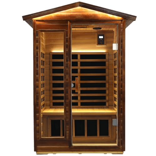 Kanlanth Red Cedar 2 Person Outdoor Infrared Sauna